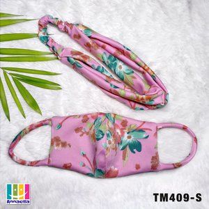 Annaella Headband / Turban & Face Mask Set, TM409S